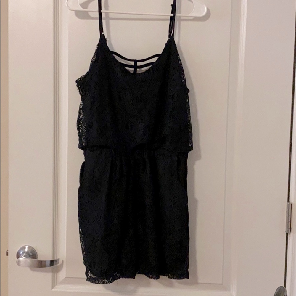 Black Lace Romper